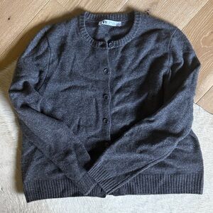 Zara Charcoal Knit Cardigan